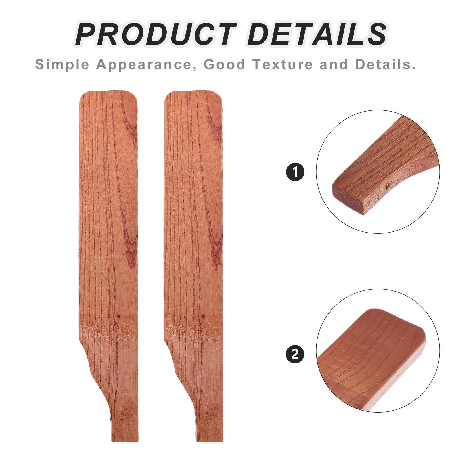 EXCEART Braccioli per Sedia Reclinabile in Legno Supporto in Ferro, 2 Pezzi Resistenti alla Deformazione, Compatibilità per Balcone e Ufficio Lounge