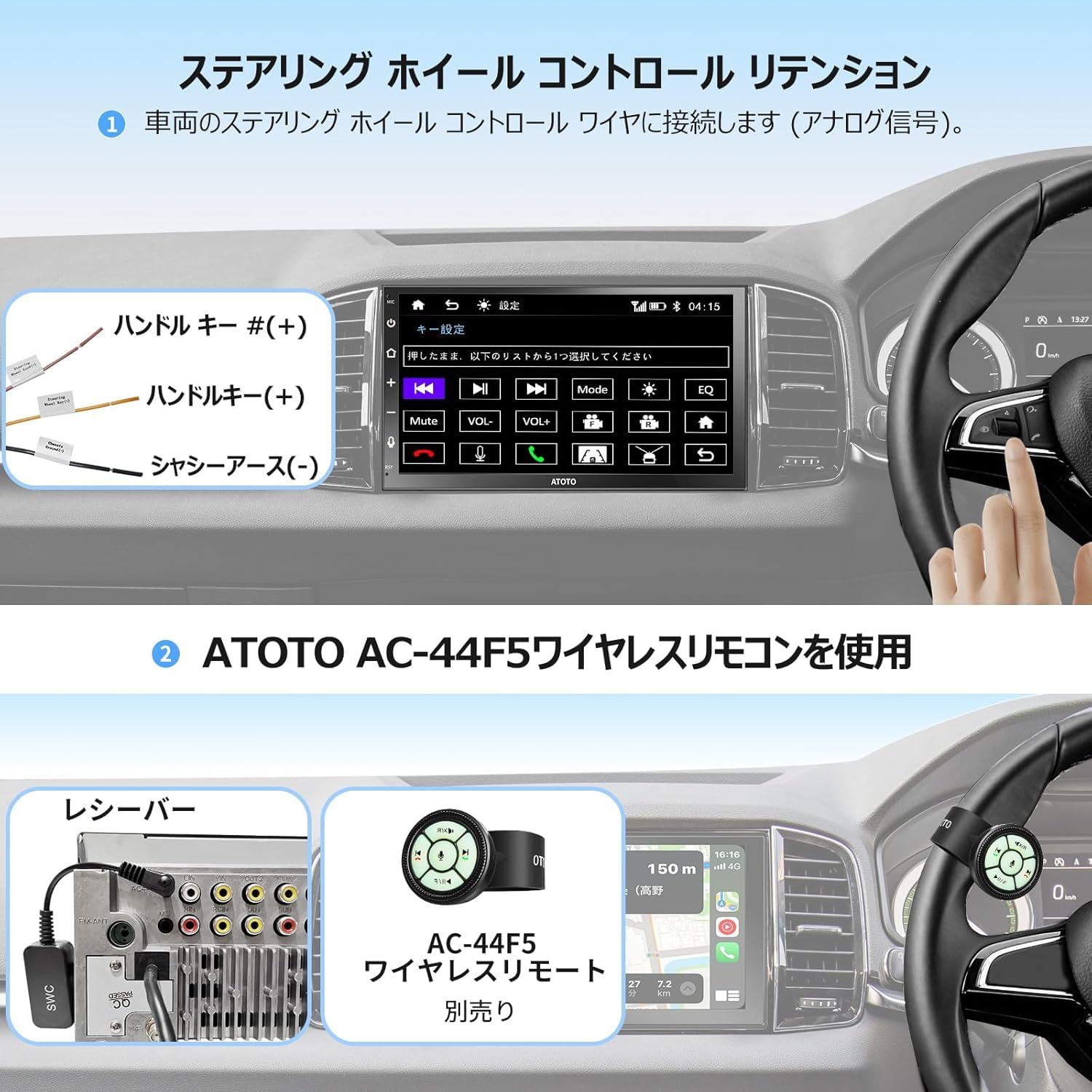 Amazon.co.jp: ATOTO F7 2DINカーオーディオレシーバータッチ