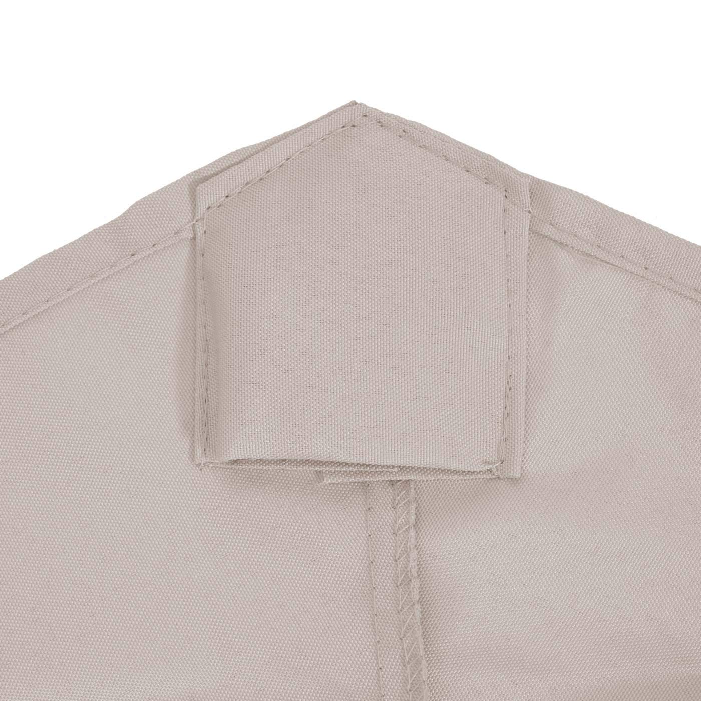 Mendler Ersatz-Bezug für Sonnenschirm Florida, Sonnenschirmbezug Ersatzbezug, Ø 3,5m Polyester 8 Streben - Creme-weiß
