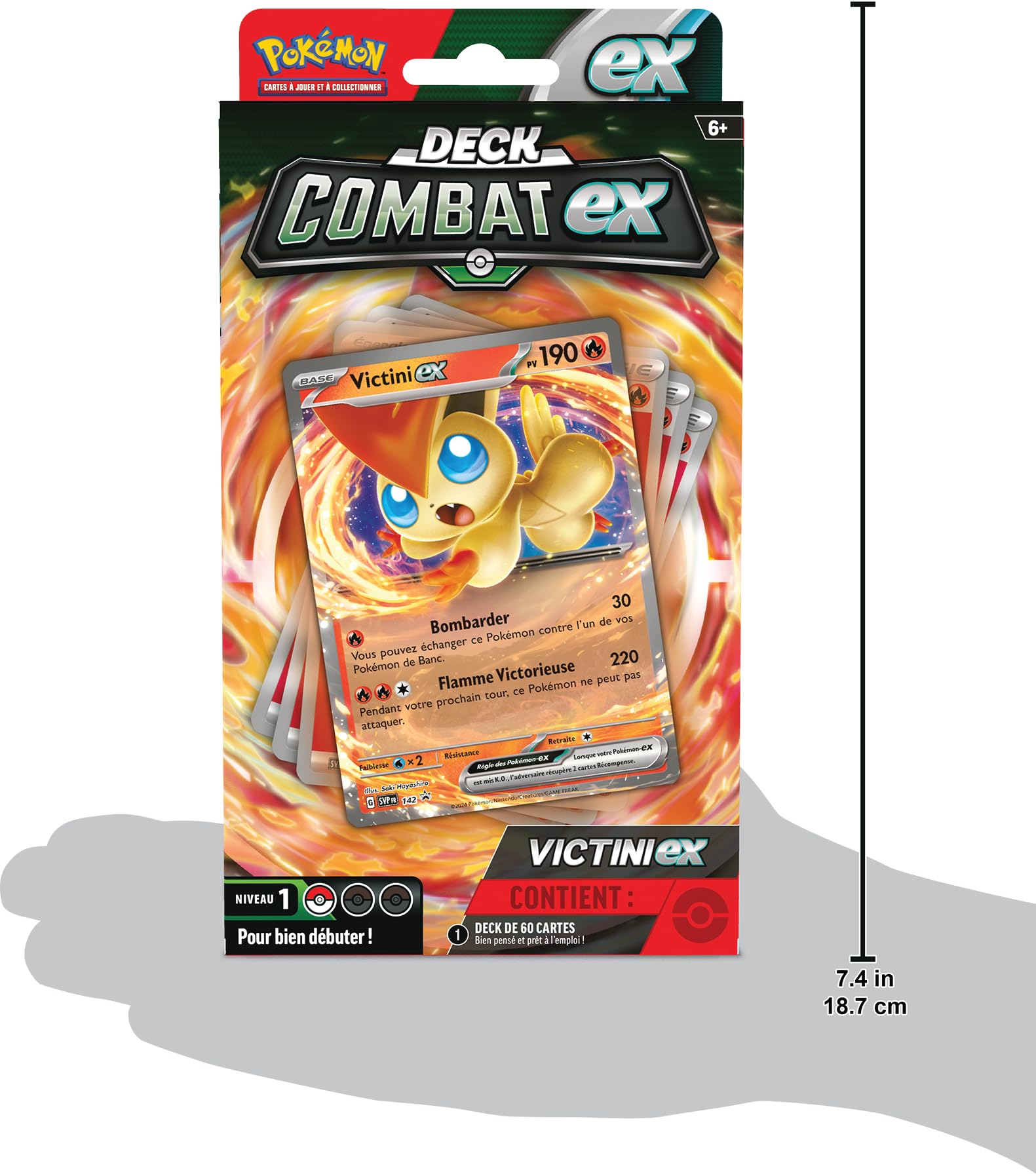 Pokémon TCG Deck Combat Victini-ex (Deck mit 60 Karten, gebrauchsfertig)