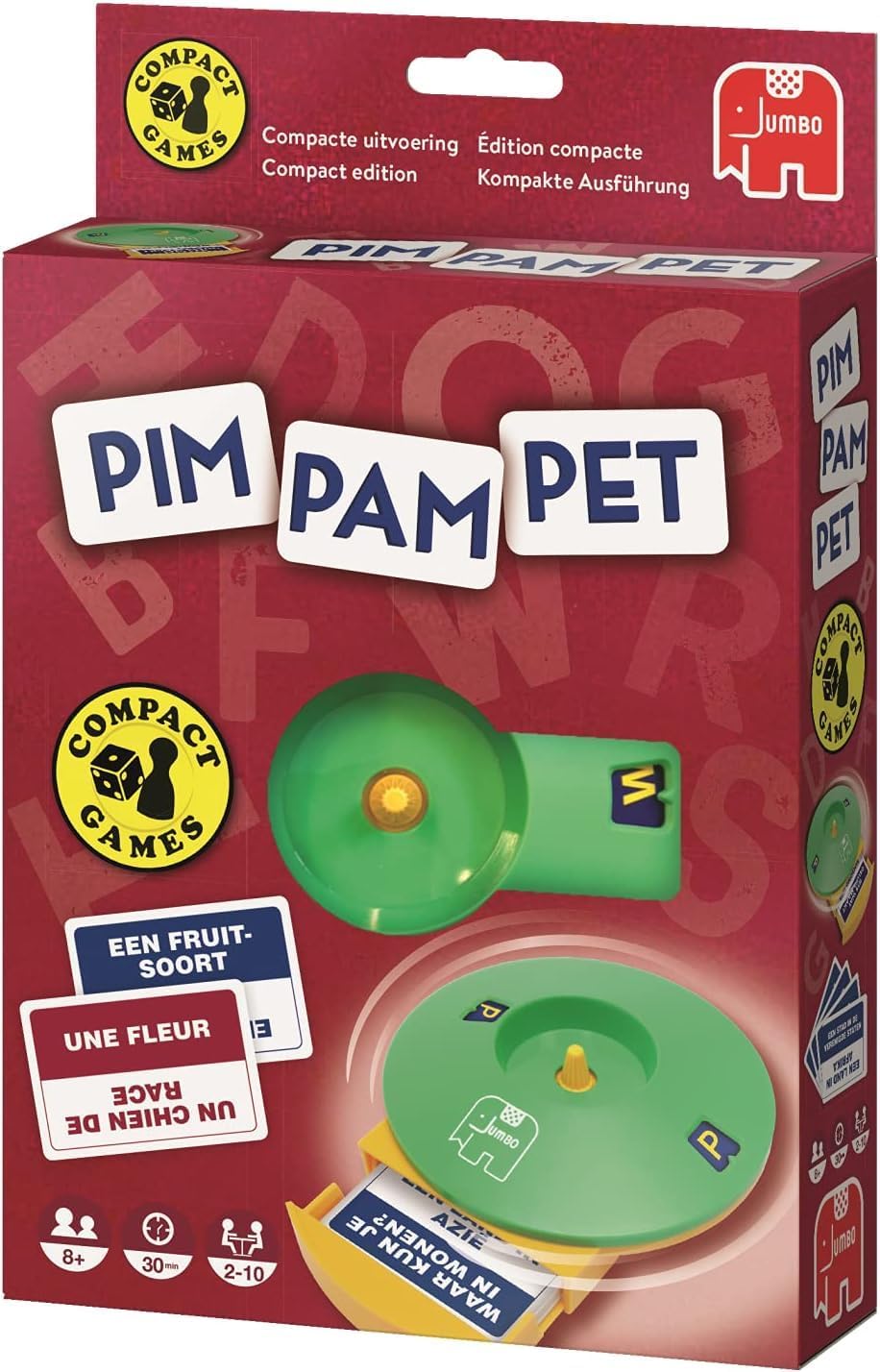 Jumbo PIM Pam Pet Compact Travel Games - Board Games - Kids from English - Travel Games for Kids