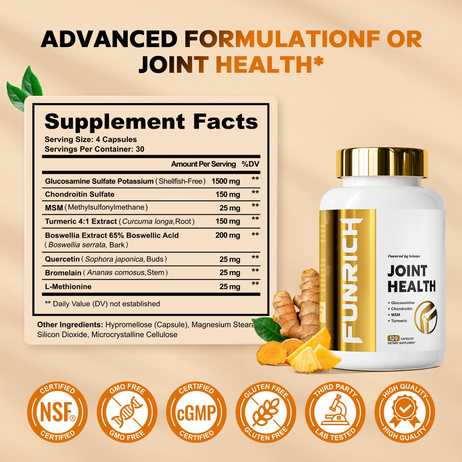 Glucosamine Chondroitin MSM for Joint Health and Flexibility — Amazon image 3