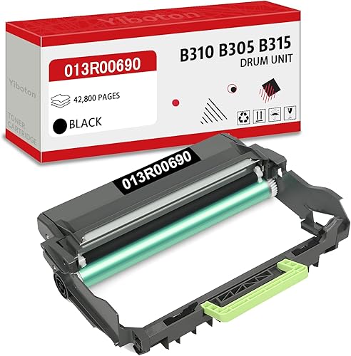 Compatible for B310 Black Drum Unit 42,800 Pages 1Pack High Capacity 013R00690 Imaging Unit Replacement for Xerox B305 B310 B315 Printer