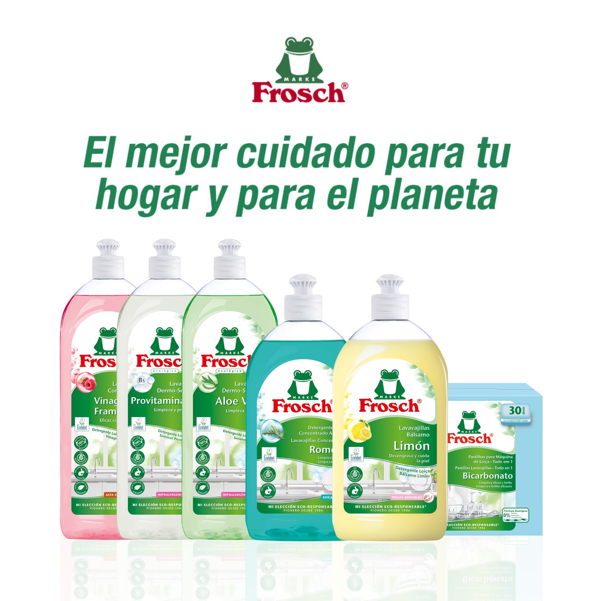 Frosch Lavavajillas a Mano Líquido Concentrado Ecológico Romero 500ml