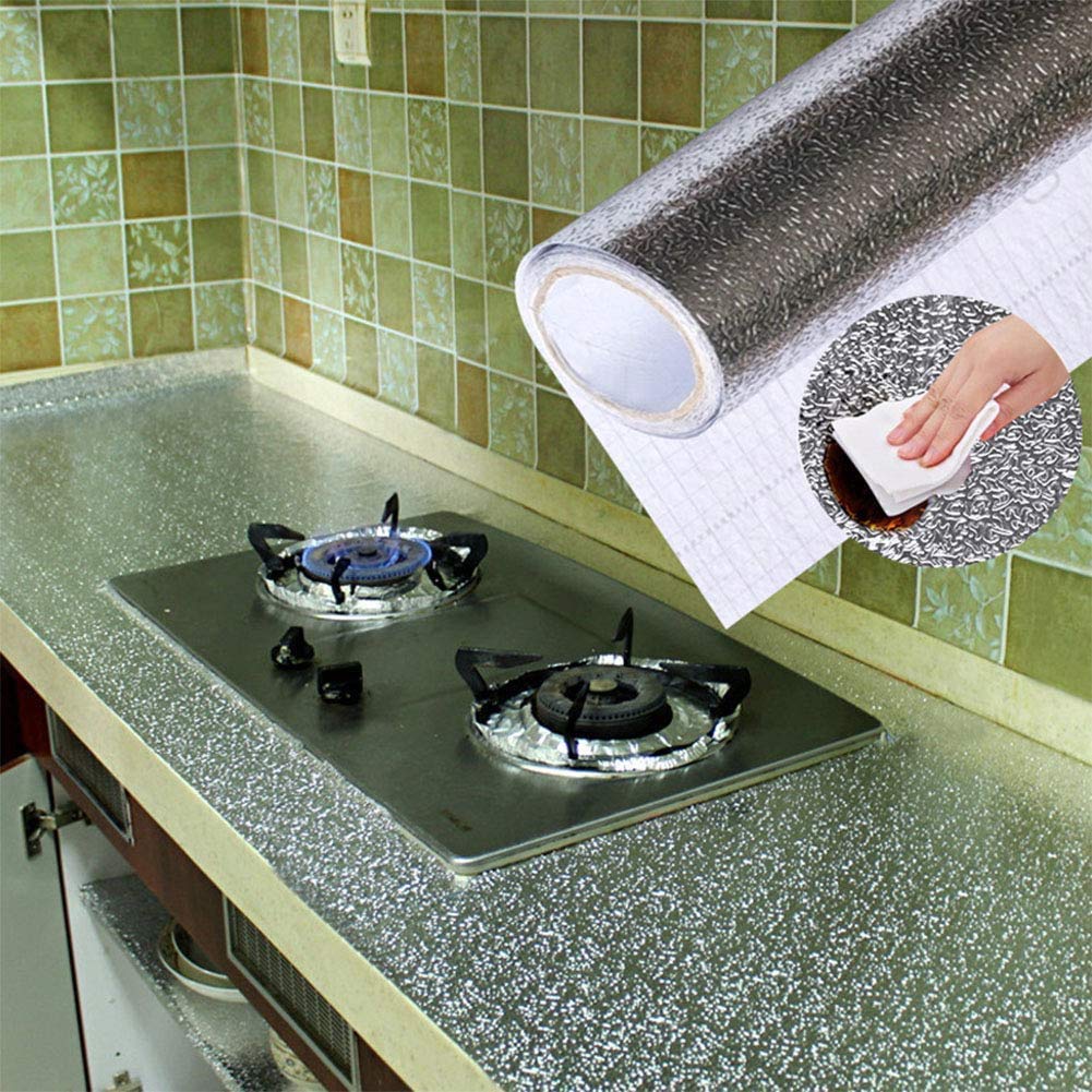 Prachit Anti-Mold Waterproof Self-Adhesive Aluminium Foil Paper Sticker Roll for Kitchen Wall, Cabinets, Drawers and Shelves (Design 3 Meter) (B08XQ7L3K3) Amazon Price History, Amazon Price Tracker