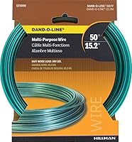 Vista 5 de Alambre verde tipo Clothesline, 100 pies, Hillman Fasteners 122100, Vinilo, Verde, 1