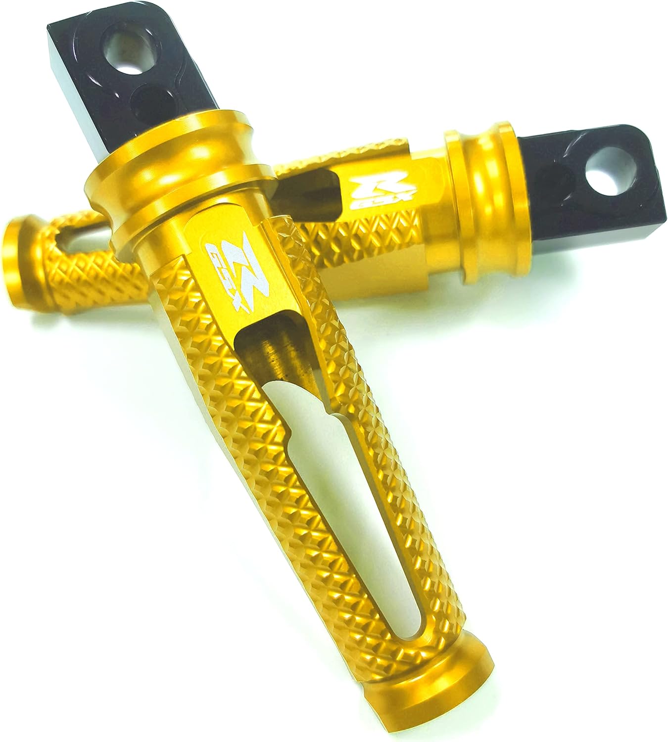 Gold Motorcycle Aluminum Rear Passenger Footrests Foot