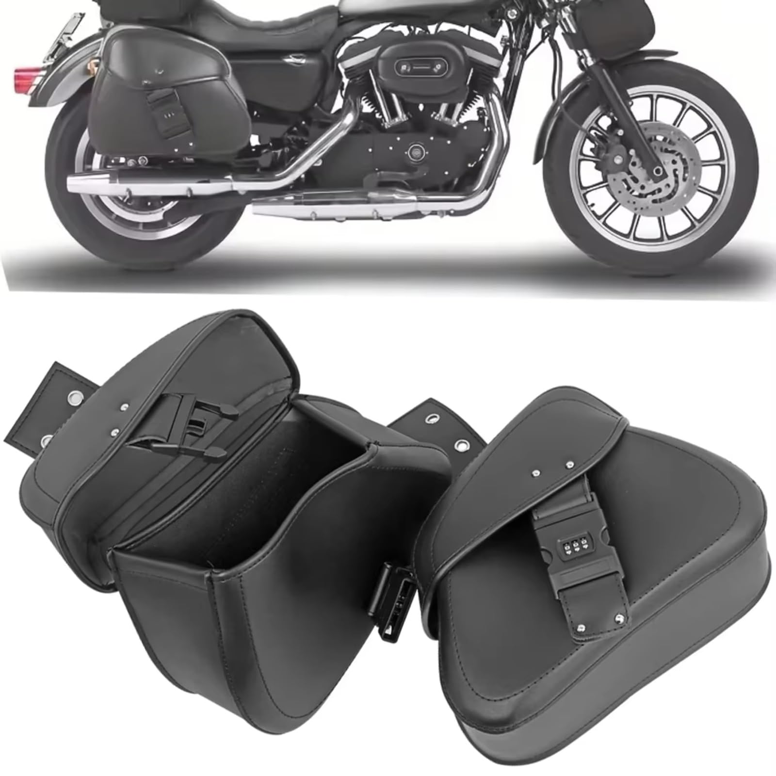 Bolsa De Moto Compatible Con Yamaha Alforjas Laterales Universales Para Motor Bolsa De Alforja De Liberación Rápida Caja De Herramientas Bolsa De Sillín Maleta Accesorio De Equipaje