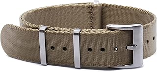 Seat Belt Smooth Nylon NATO Watch Straps - 18mm, 20mm and 22mm NATO Watch Straps for Watches - Multicolour Options