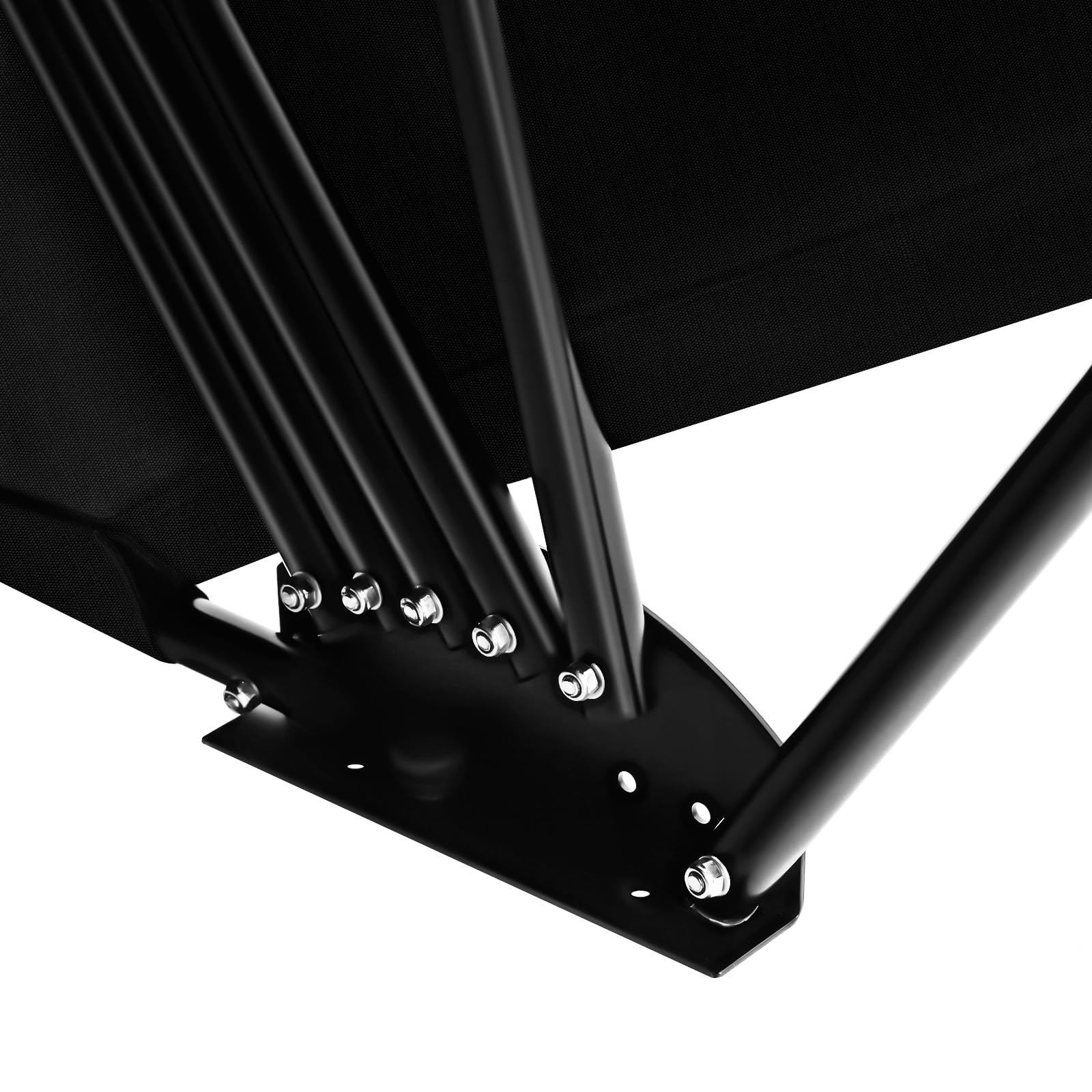 Motorrad Zelt Garage, 270x105x155 cm Schwarz Faltgarage Motorradgarage Universal Faltgarage Zeltgarage Motorradgarage Schutzplane mit Tragetasche