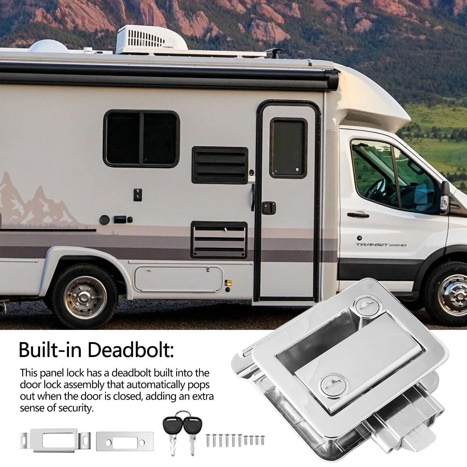 Serratura per camper, Serratura per camper Antifurto portatile Adattabilità | Fermo per rimorchi, roulotte, forniture da campe