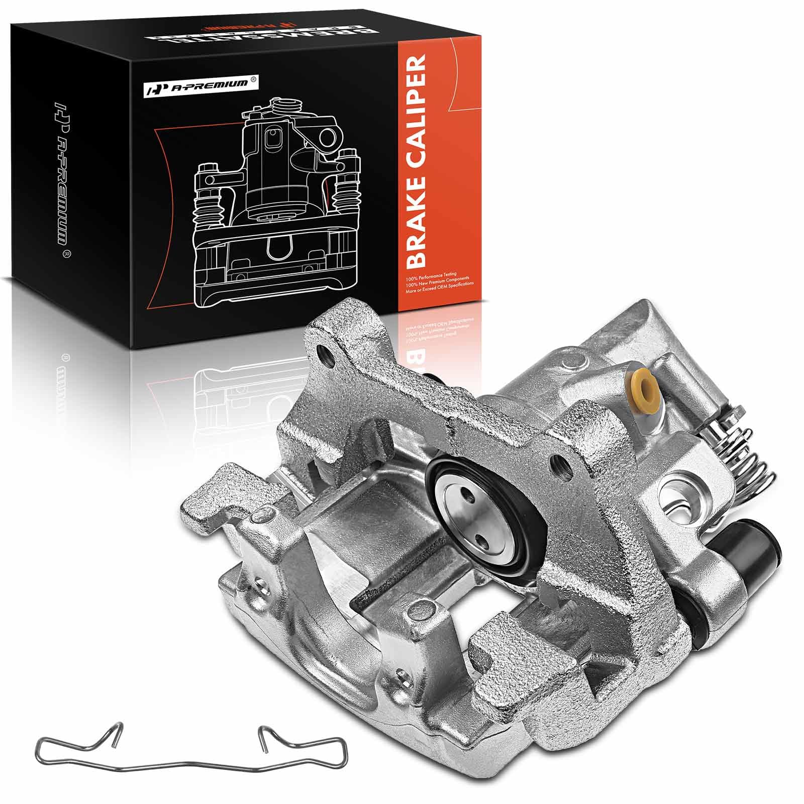 A-Premium Disc Brake Caliper Assembly with Bracket Compatible with Select Mazda Models - 5 2006-2010/2012-2015, L4 2.3L, L4 2.5L - Rear Left Driver