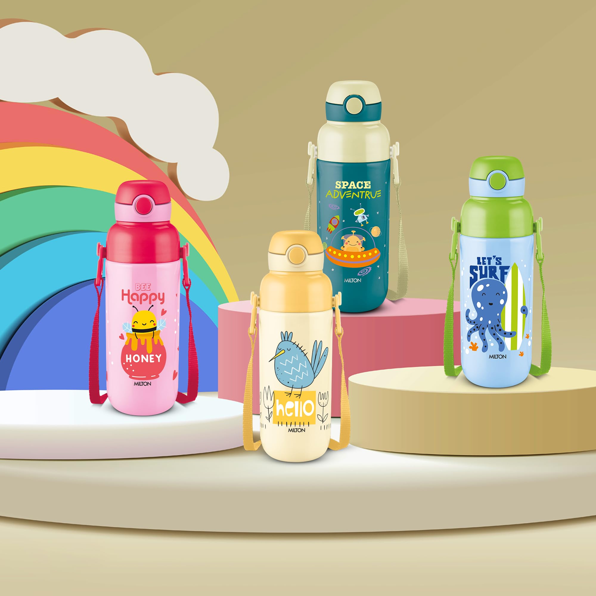 Milton Steel Water Bottle - Kids Leak Proof Sipper -8 Milton Steel Water Bottle - Kids Leak Proof Sipper -8
