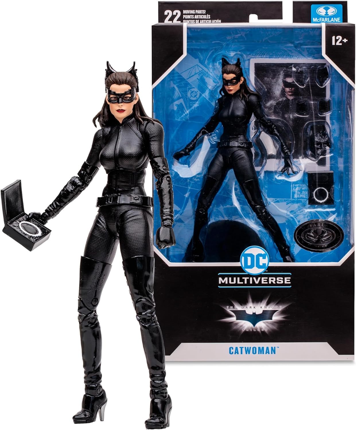 McFarlane DC Multiverse Catwoman (The Dark Knight Rises) 7in Platinum Edition Action Figure Toys, Black, 7 inches - Image 4