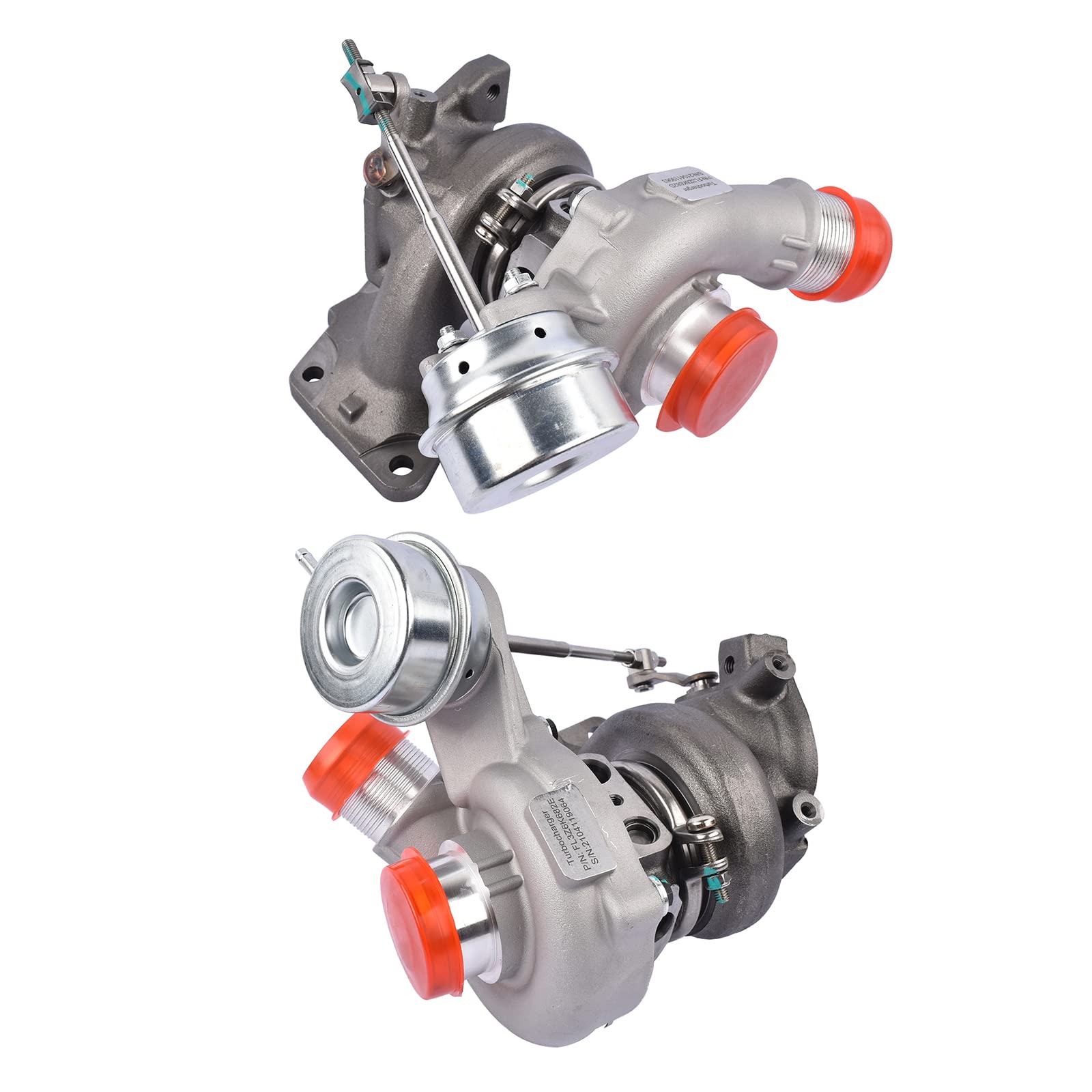 2x Turbochargers Left+Right Side Compatible with 2015-2017 Fo-rd F150 2.7L V6 Engines FL3Z6K682A, FL3Z6K682C; JT4E6K682AC, JT4Z6K682B, 53039700407 Lamerto