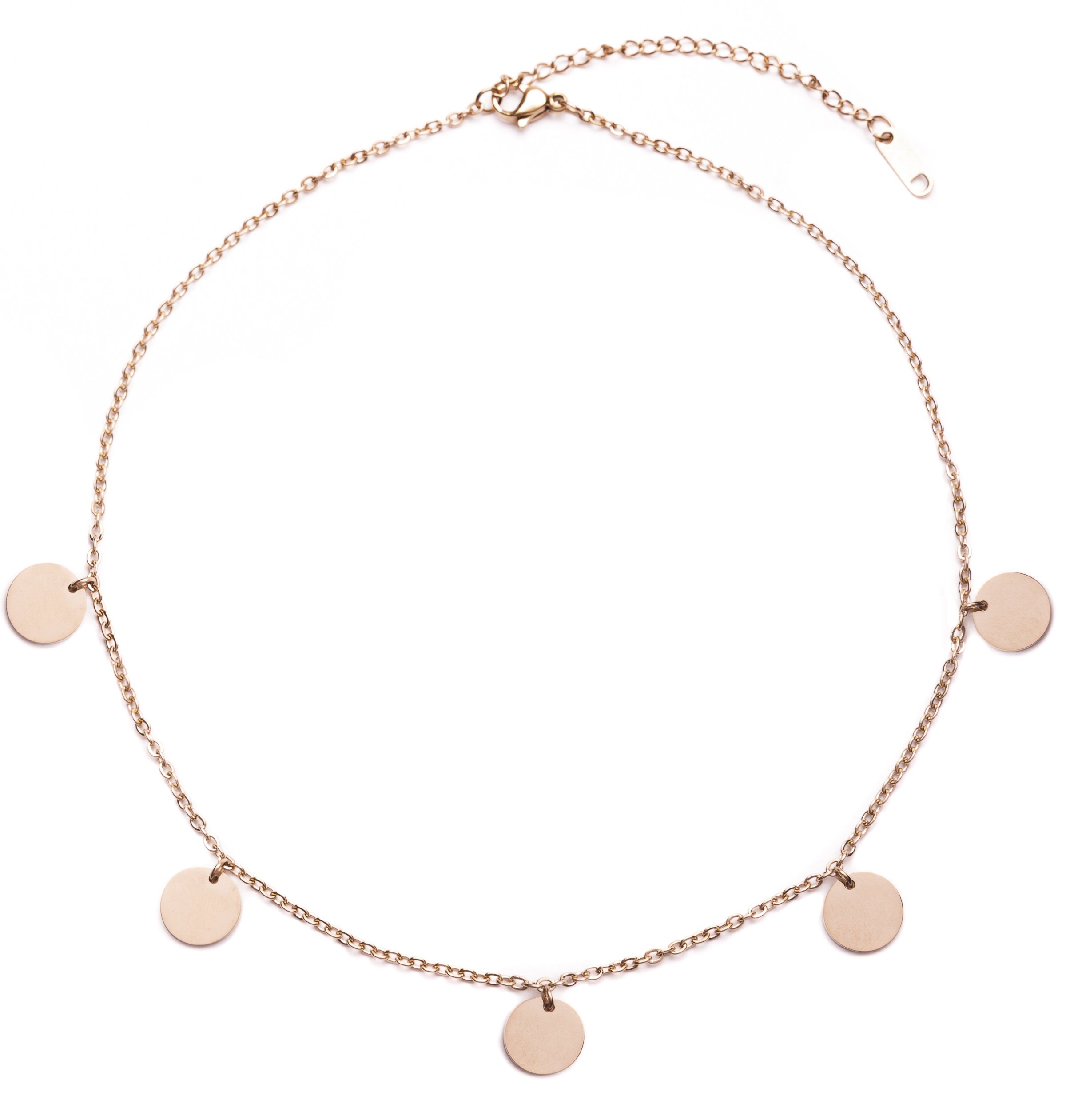 Happiness Boutique Collana Minimal in Oro Rosa con Pendente