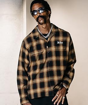 Amazon.co.jp: [クライミー] オンブレ チェック オープン 長袖 シャツ