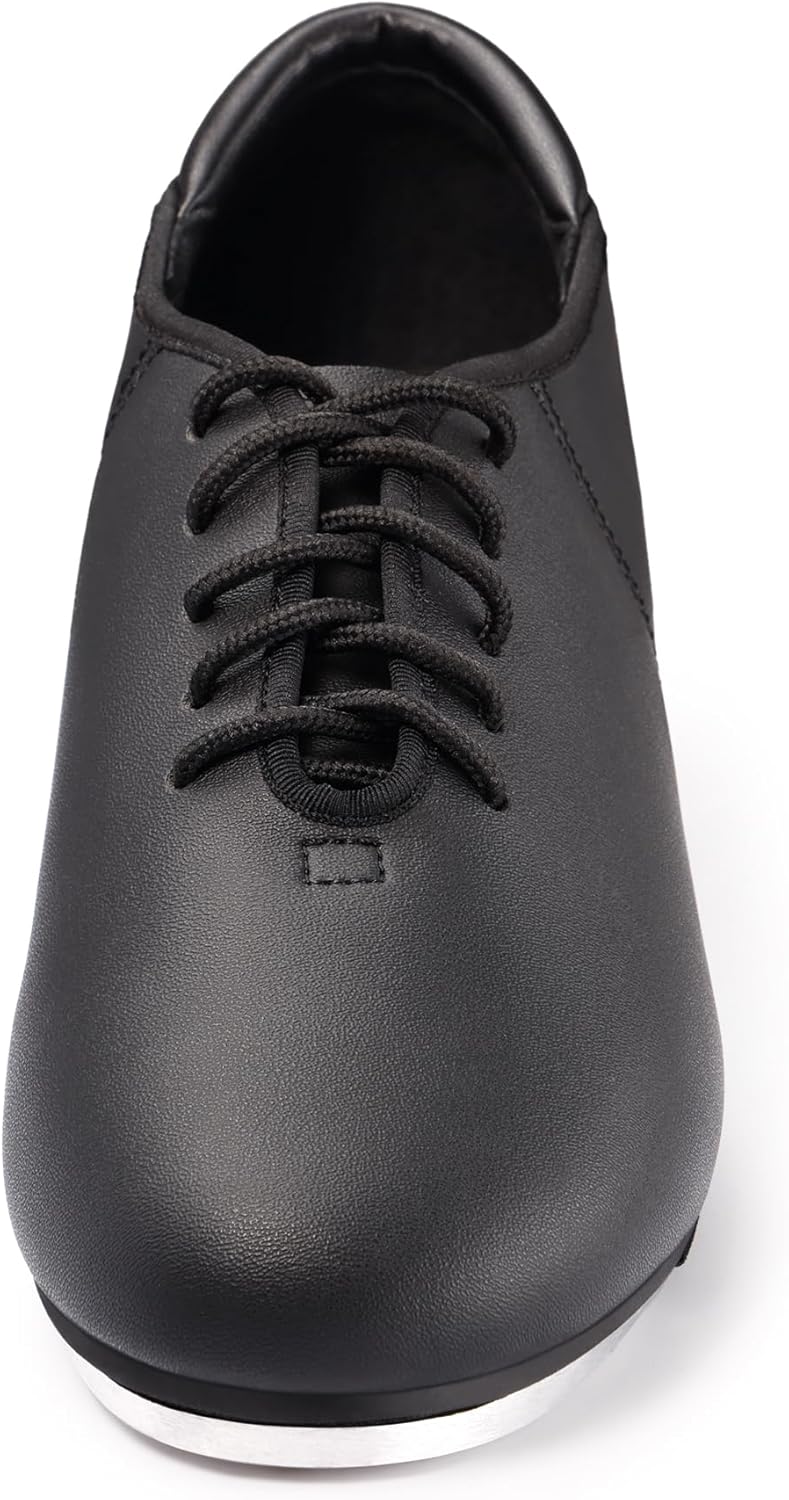 Dynadans Manmade Leather Lace Up Tap Shoe Dance Shoes for Women and Men's Dance Shoes
