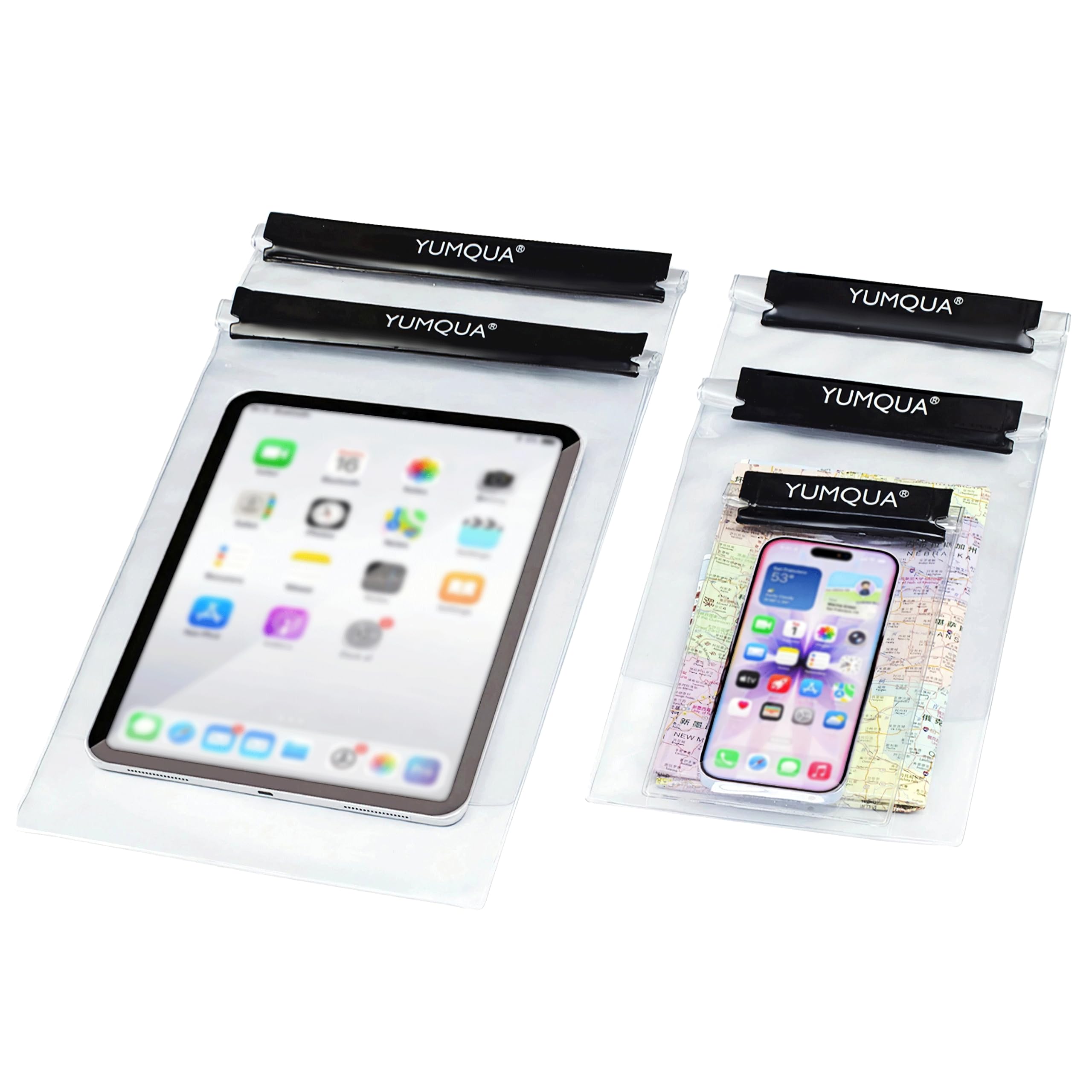 Photo 1 of YUMQUA Waterproof Pouch Dry Bags Document Map Holder for Water Sport 5PACK