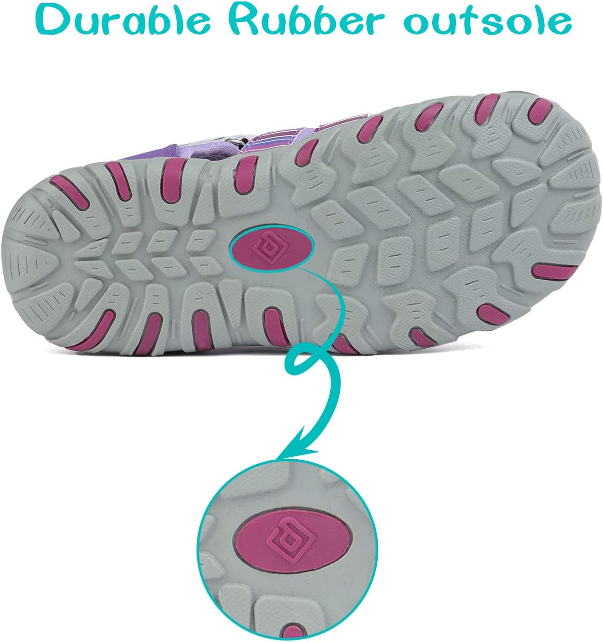 DREAM PAIRS Boys Girls Closed-Toe Outdoor Summer Sport Sandals for Toddler/Little/Big Kid