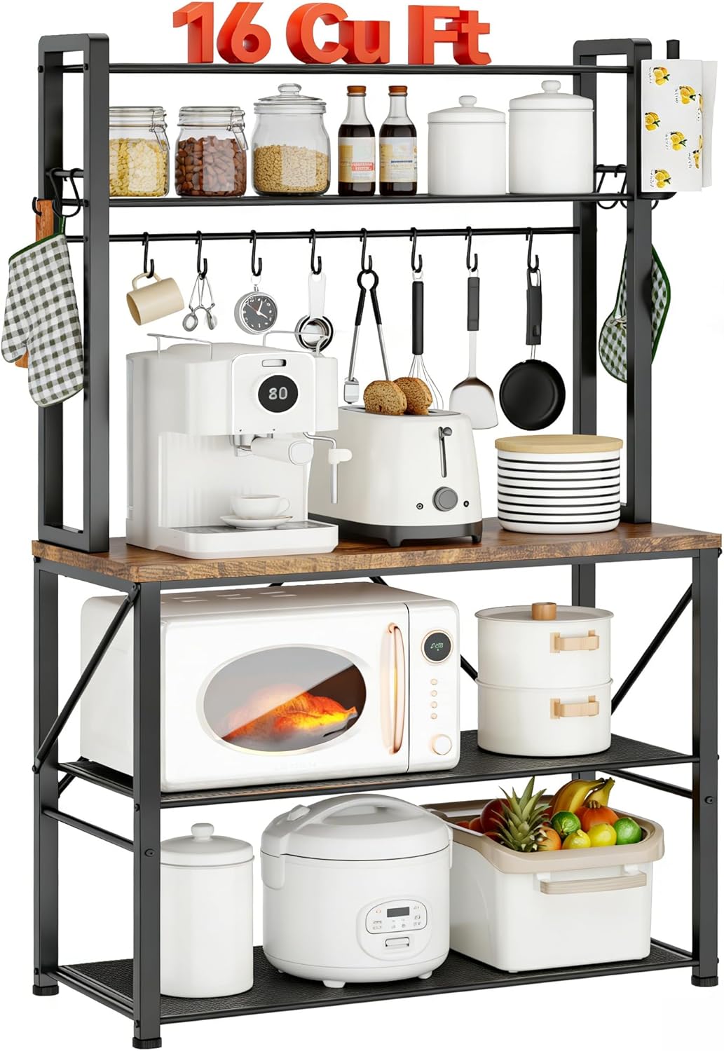 YASONIC Bakers Rack 4