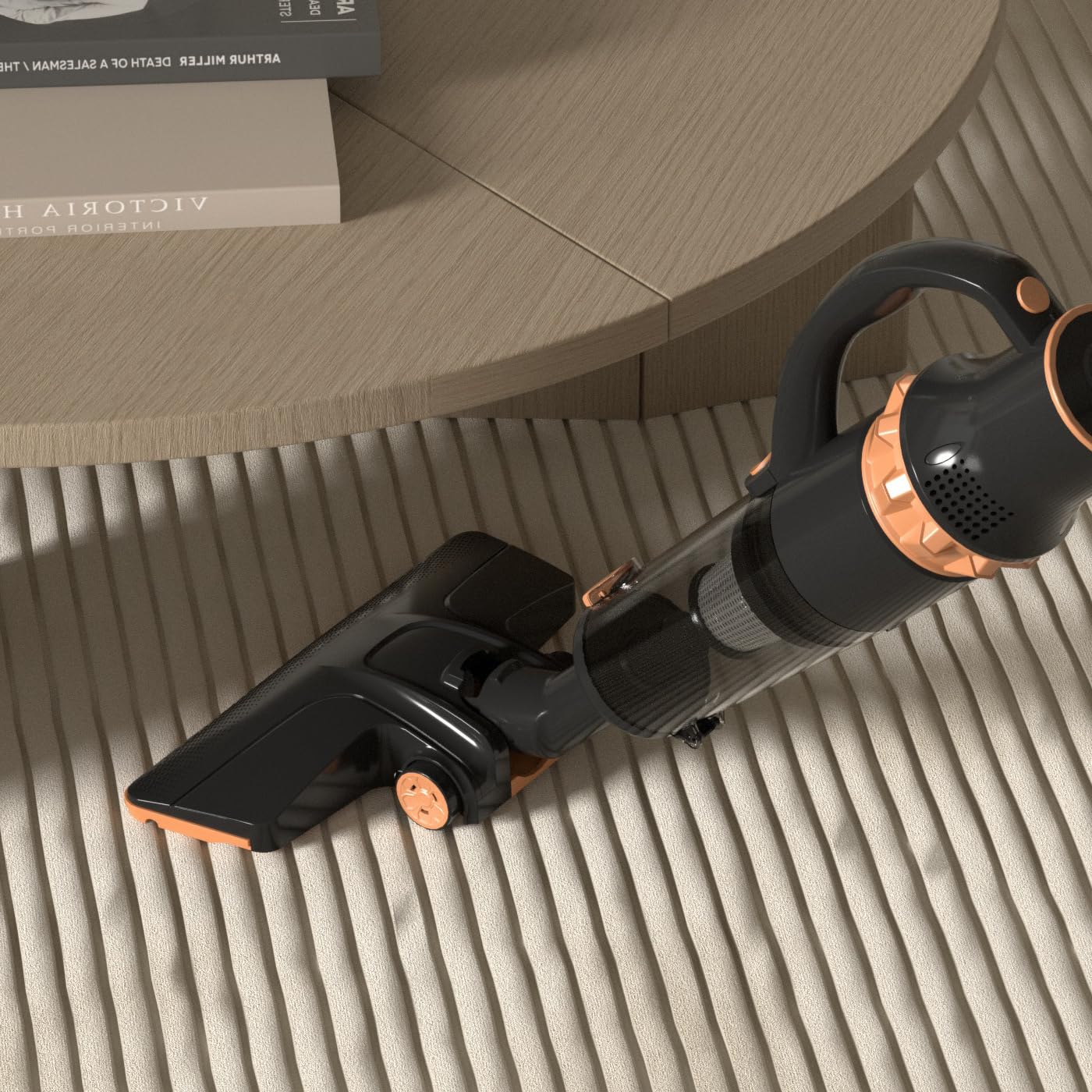 Aspirateur Balai avec Fil, aspirateur Balai et à Main 2 en 1, aspirateur sans Sac, HEPA Filtre, Moteur ECO, léger