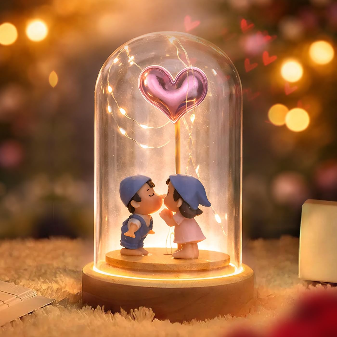 Romantic LED Dome Couple Gift - Valentine's Day Decor -5