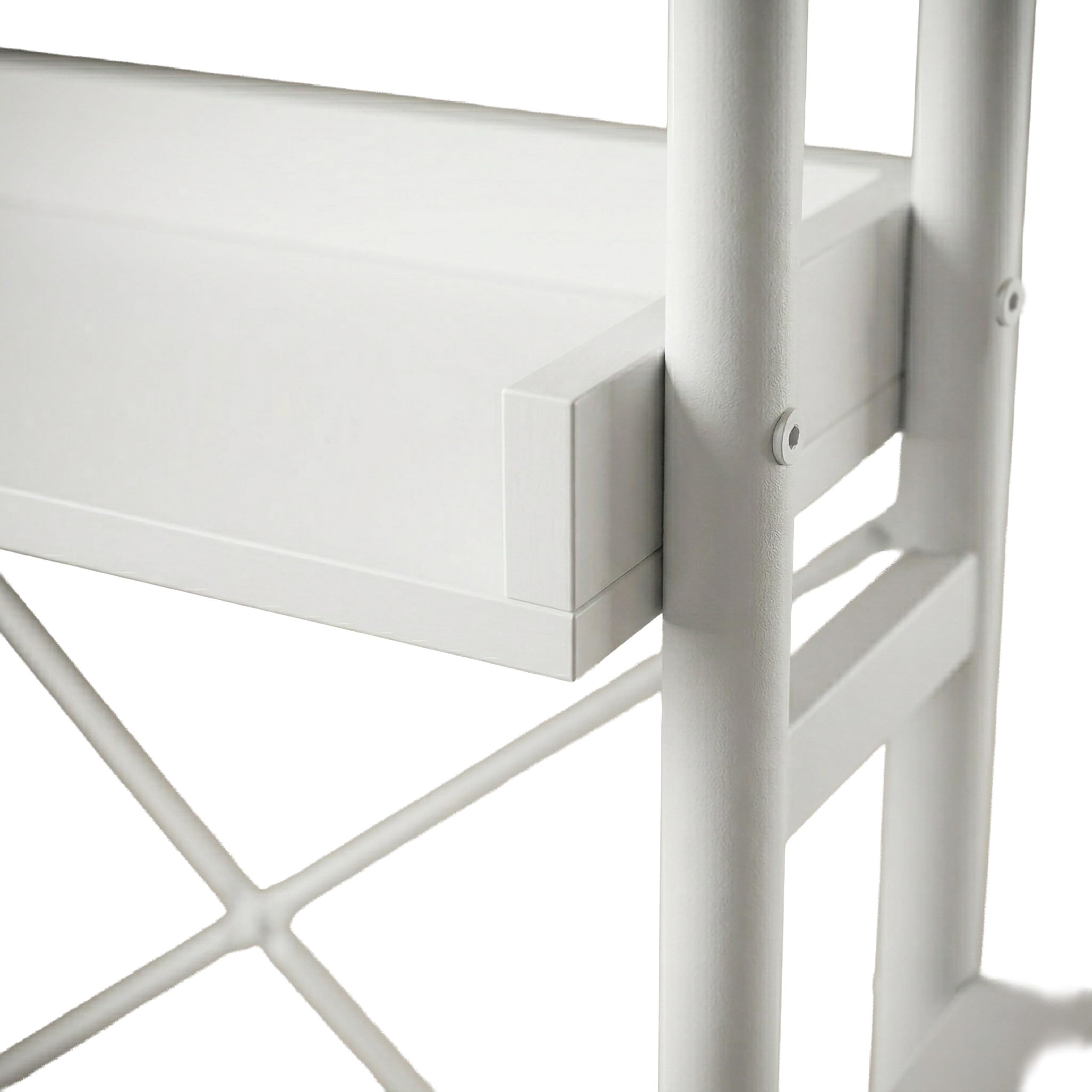 Estantería sobre el WC Relaxdays, 3 Niveles, Dimensiones: 161 x 80 x 24 cm, Metal y MDF, Blanco