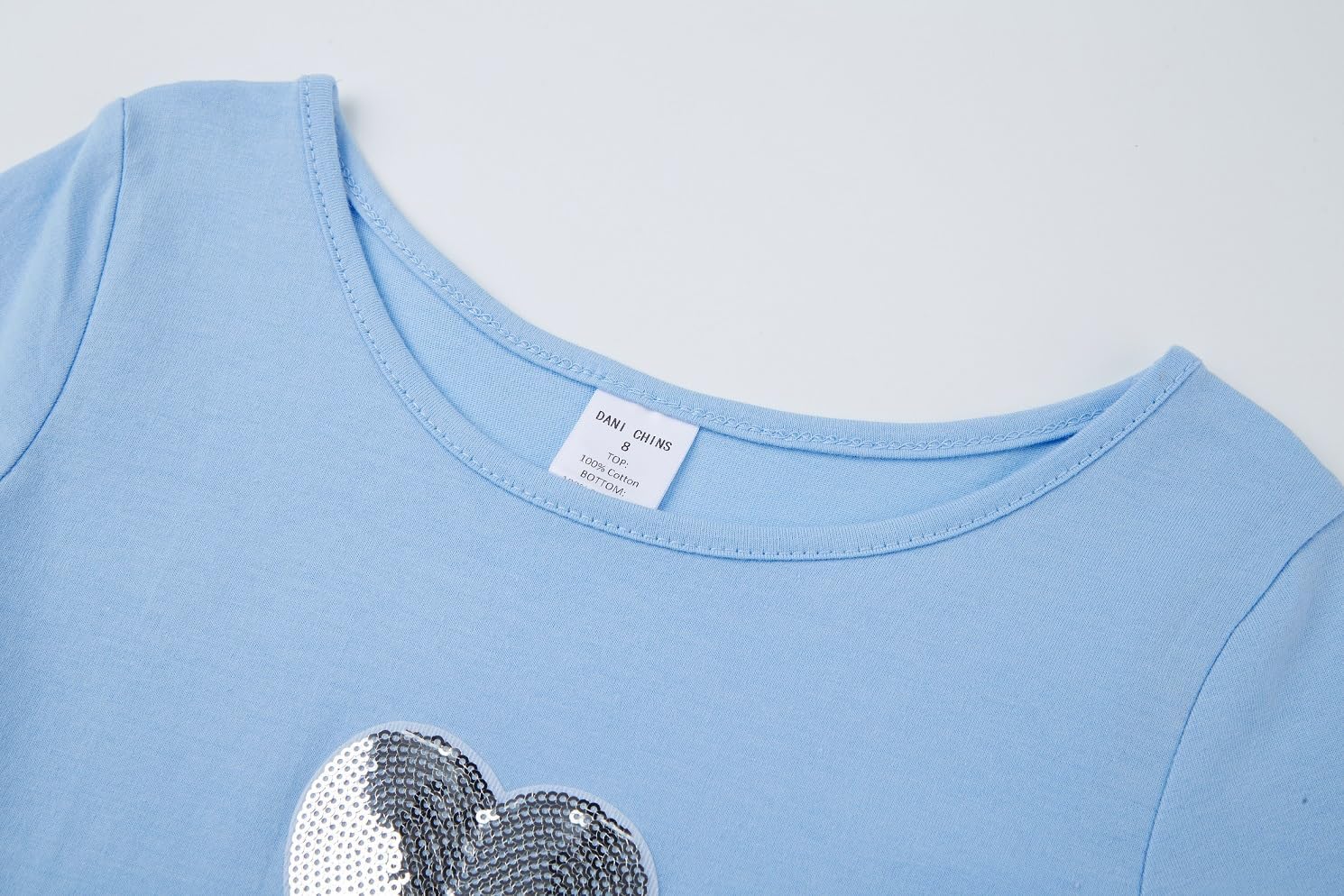 DANI CHINS Girl Knit Short-Sleeve Tutu Dress Colorful Tulle Sparkle Dresses - Image 3