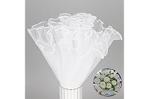 Enchanting White Flower Mesh Paper: An Artistic Touch for Floral Creations