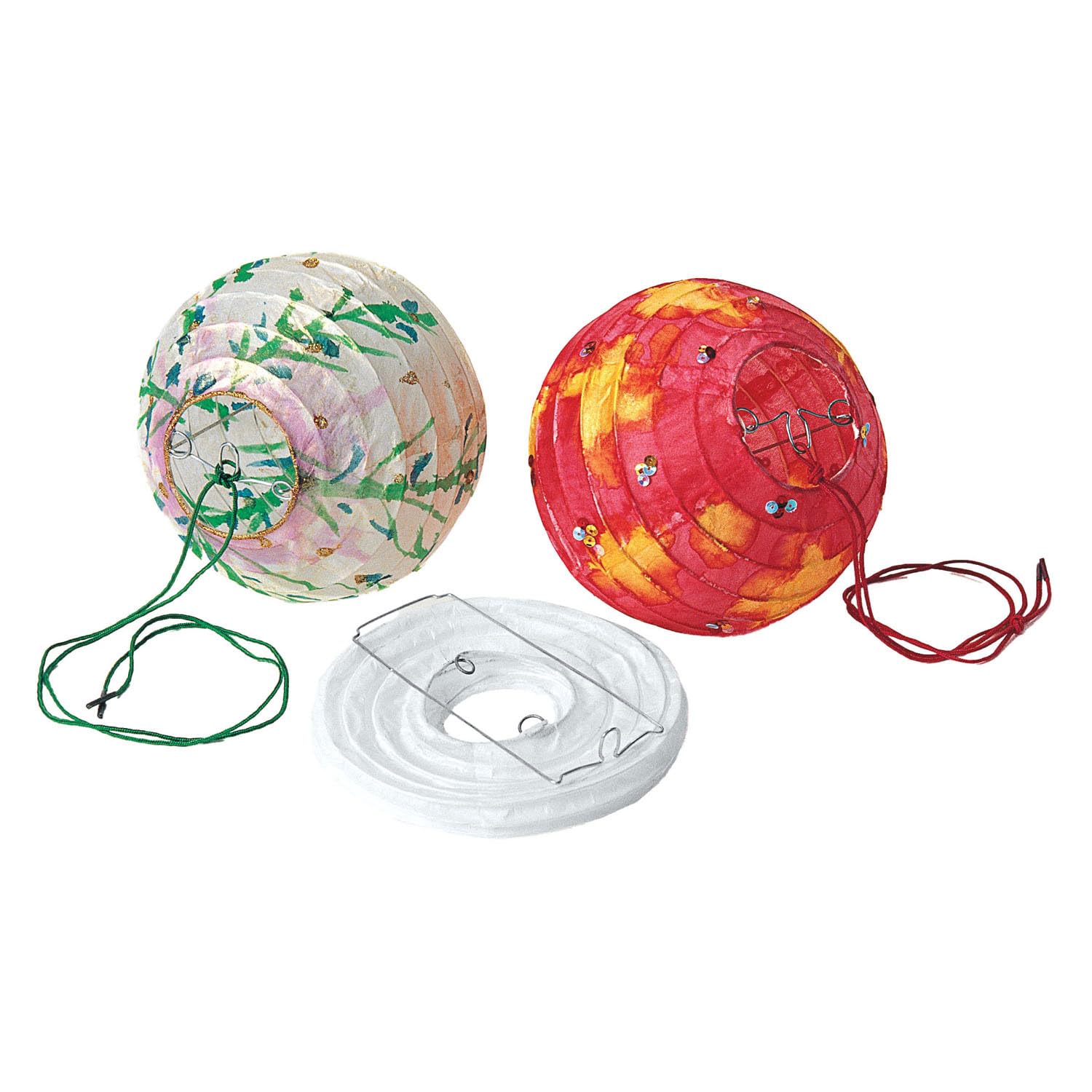Colorations(r) Liquid Watercolor(tm) Tissue Paper Lanterns, Set of 12, Create Unique, Personalized Designs, Promotes Creativity & Expression for Kids, Create Beautiful Decorations, Each 5'' in Dia