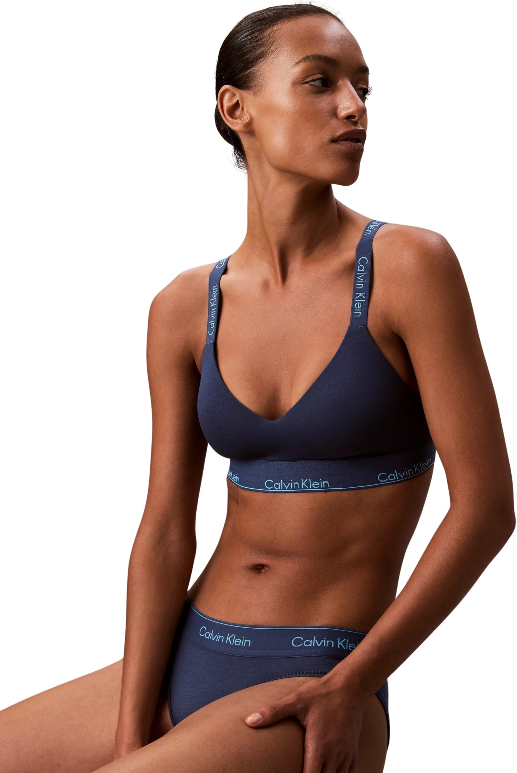 Calvin Klein Sujetador Bralette Mujer Lightly Lined con Cintura elástica
