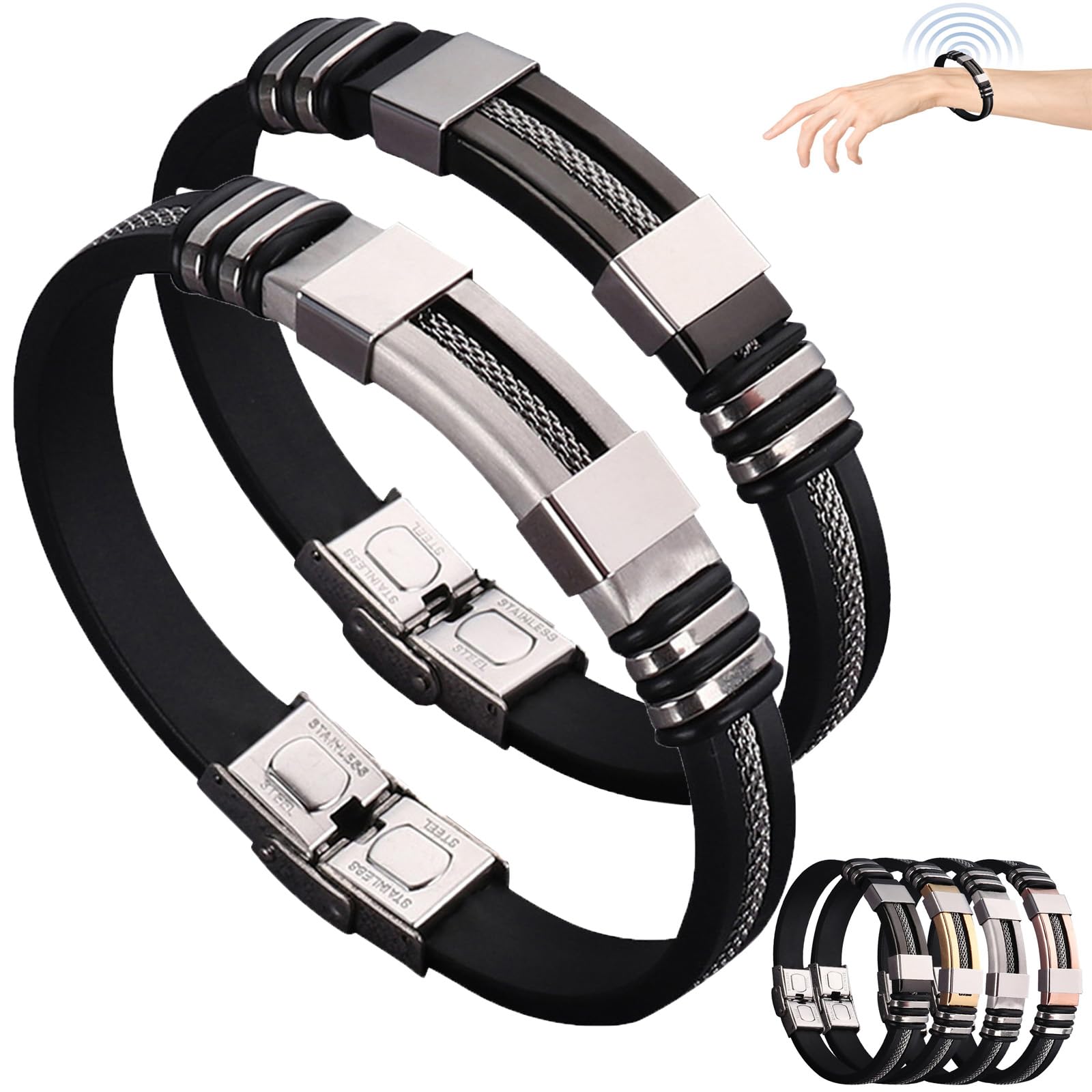 Oveallgo Iontitan VitalityBoost Wristband, Oveallgo Apus Ion Therapeutic Lympunclog Titanium Wristband, Oveallgo Sugarfirm Elite Titanion Wristband for Women Men