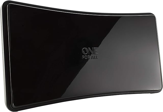 One For All Amplified Indoor Curved Aerial SV9420- Black