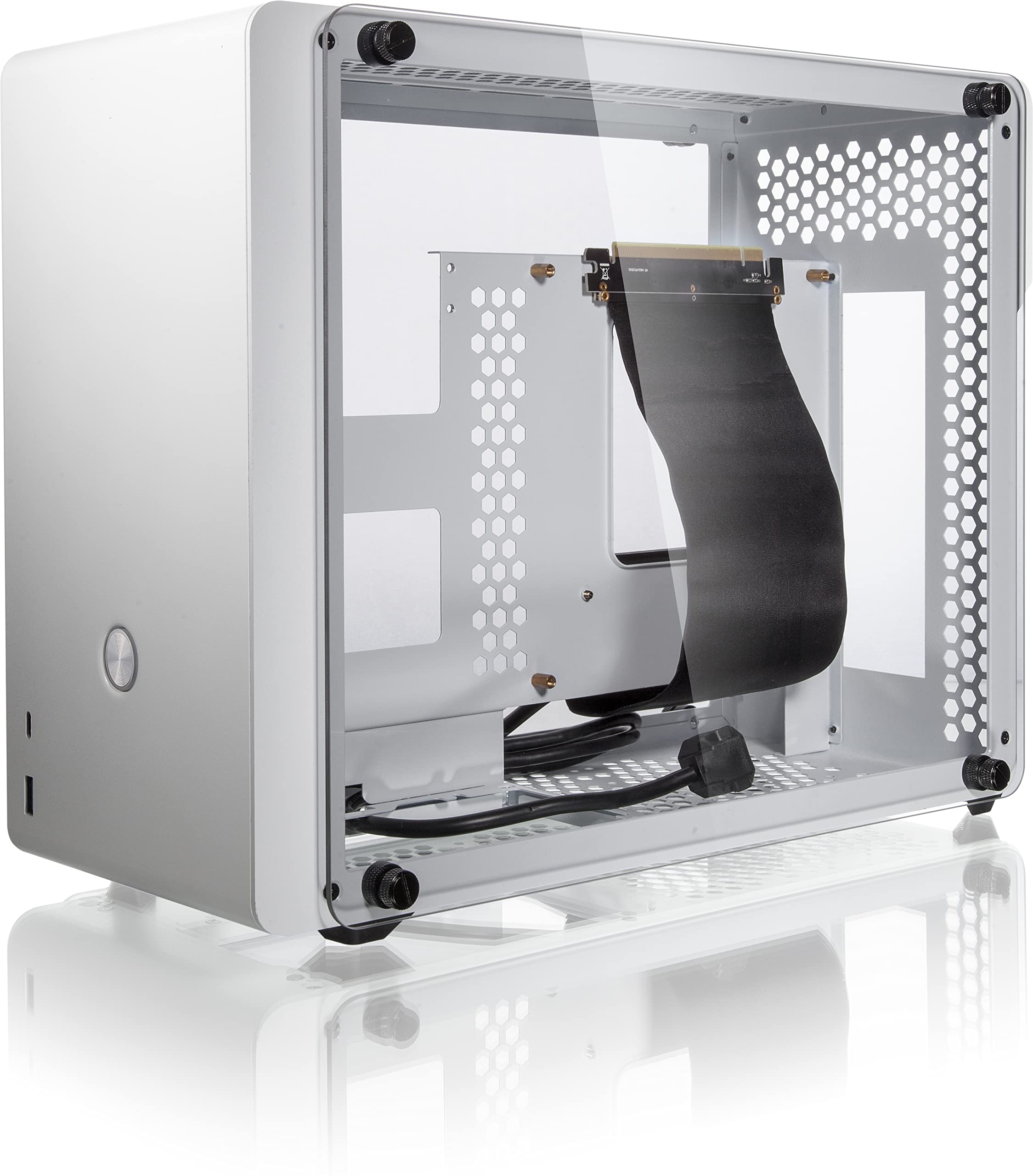 Raijintek Case Mini ITX Ophion Evo con Pannelli in Vetro (Bianco)