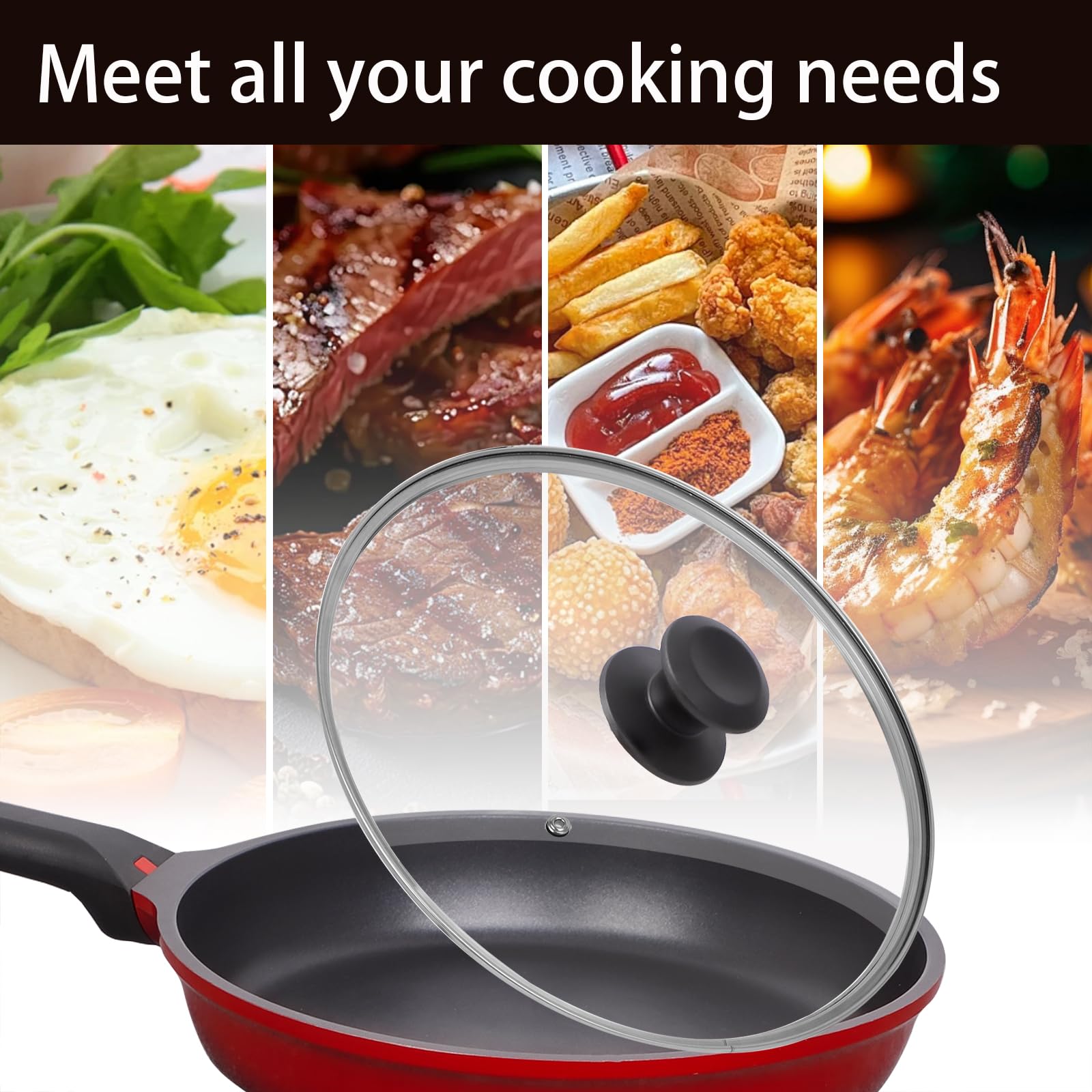 11 Inch Tempered Glass Lid - Cookware Accessory -3