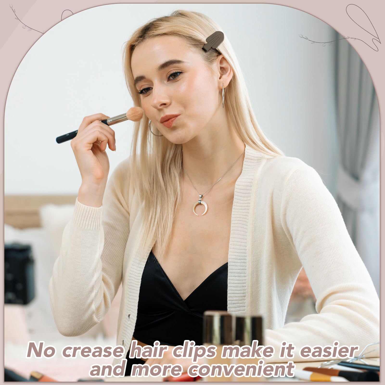 12 fermagli per capelli senza piega, fermagli per capelli per acconciature per donne e ragazze, trucco classico