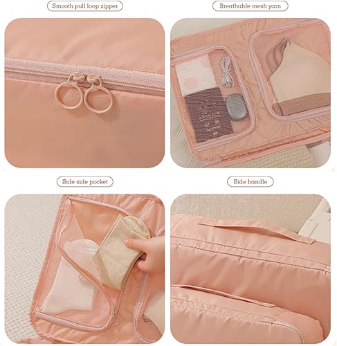 Miniatura 3 de 3 Pocket Travel Organizers Bag Large Capacity Breathable Meshes Storage for Clothes Underwear Luggage