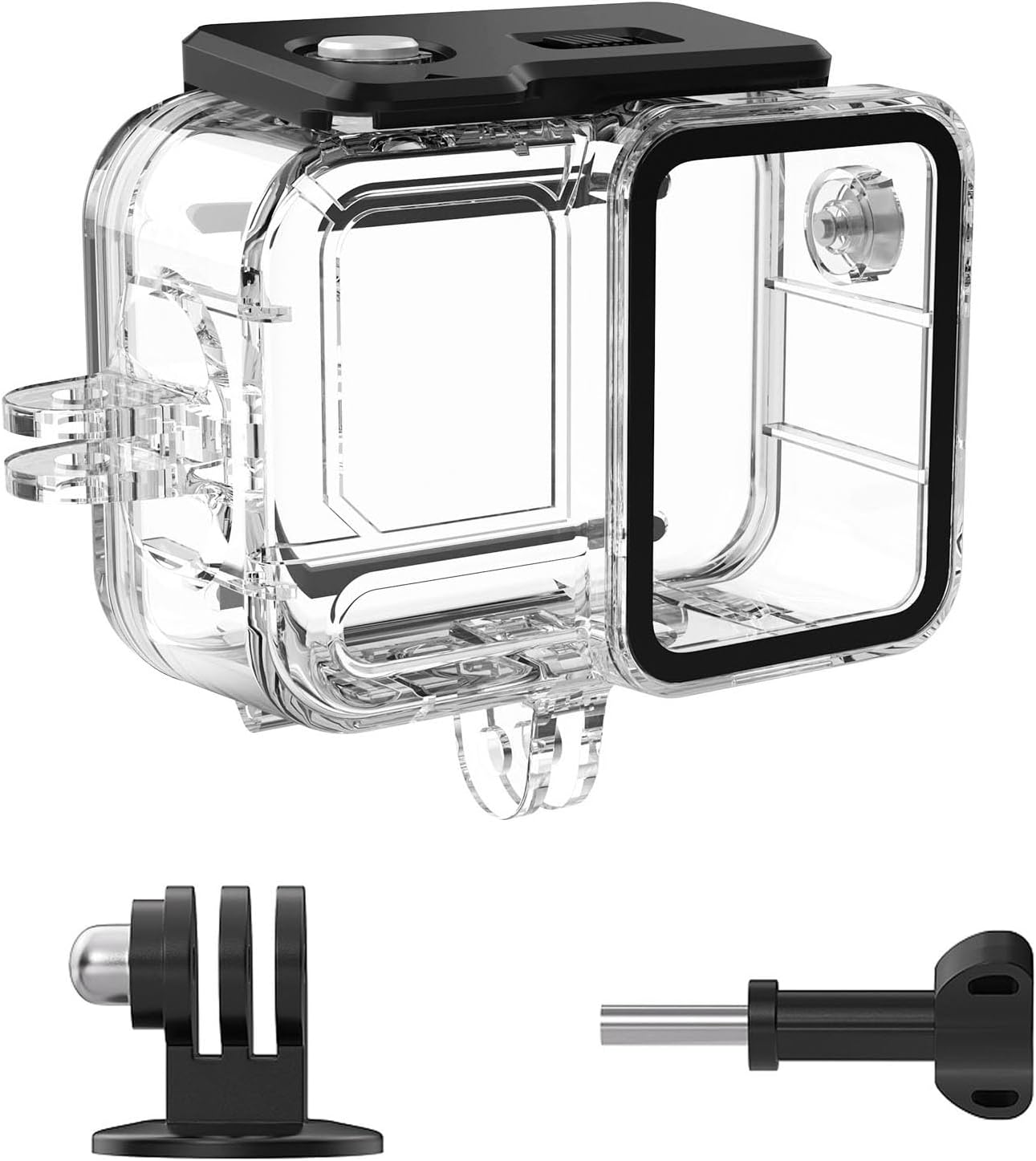 147FT/45M Underwater Diving Case for Insta360 Ace Pro 2, Waterproof Case Protective Cover, Dive Housing Shell for Insta360 Ace Pro2 Action Camera Accessories, with Adapter & Fastening Screw