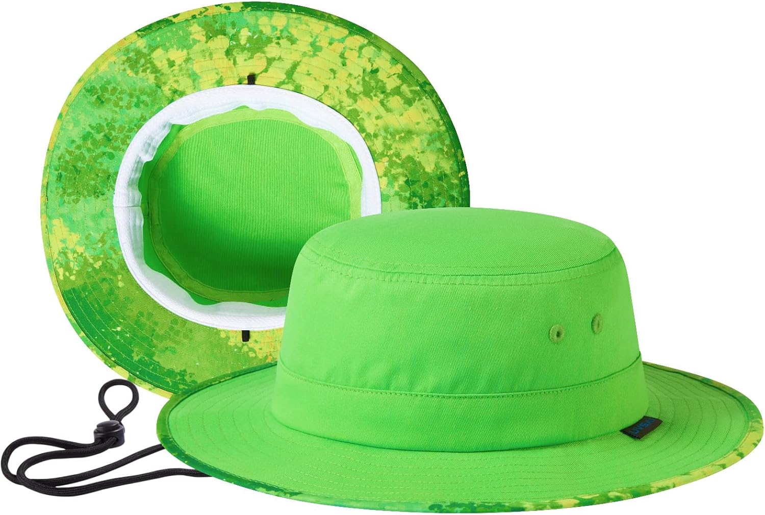 UPF 50+ Foldable Sun Hat Patterned Under Brim Bucket Hats for Summer Hiking Fishing Beach Safari Men Women