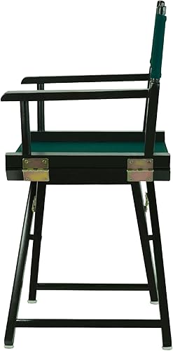 Miniatura 5 de Casual Home - Silla de director de 18 in, marco negro, con lona color verde cazador.