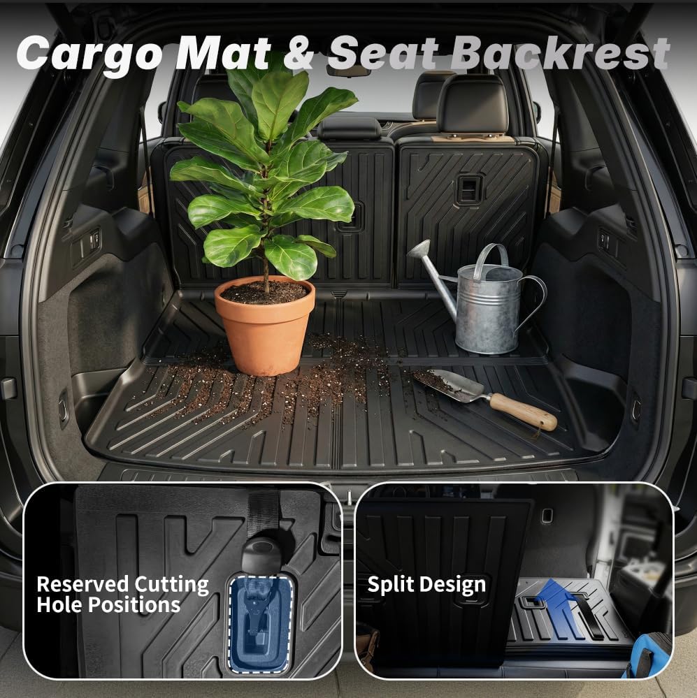 Miniatura 5 de OEDRO Alfombrillas para Jeep Grand Cherokee 2022-2025 de 5 asientos (incluye 4xe no para WK o L), alfombrillas para todo tipo de clima, tapete de