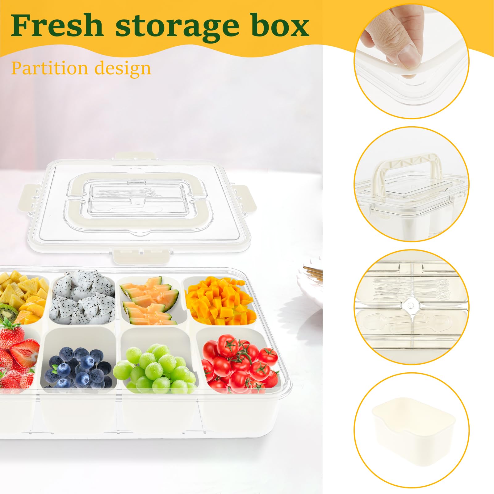 Roestvrijstalen snackcontainers, lunchbox container met