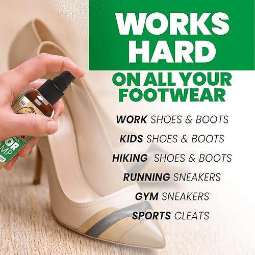 Miniatura 4 de Uncle Todd's Desodorante de zapatos Odor Stomp - Fórmula enzimática probada y potente para la eliminación de olores en todos los zapatos