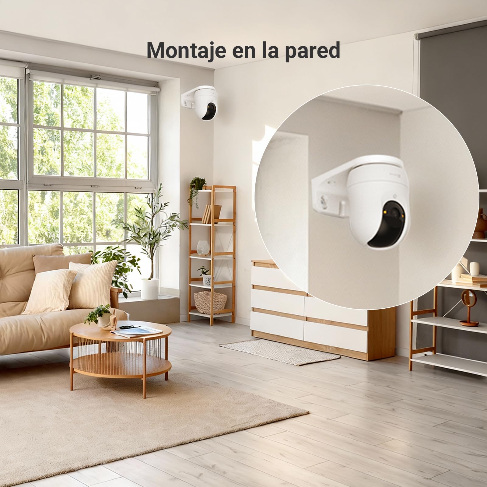 EZVIZ Soporte de Montaje para Cámara Vigilancia WiFi Interior, Soporte de Pared y Techo Compatible Cámara Vigilancia Interior C6N, C6c, C6, C60P, C7, H6c, H6, H7c, TY1/TY2