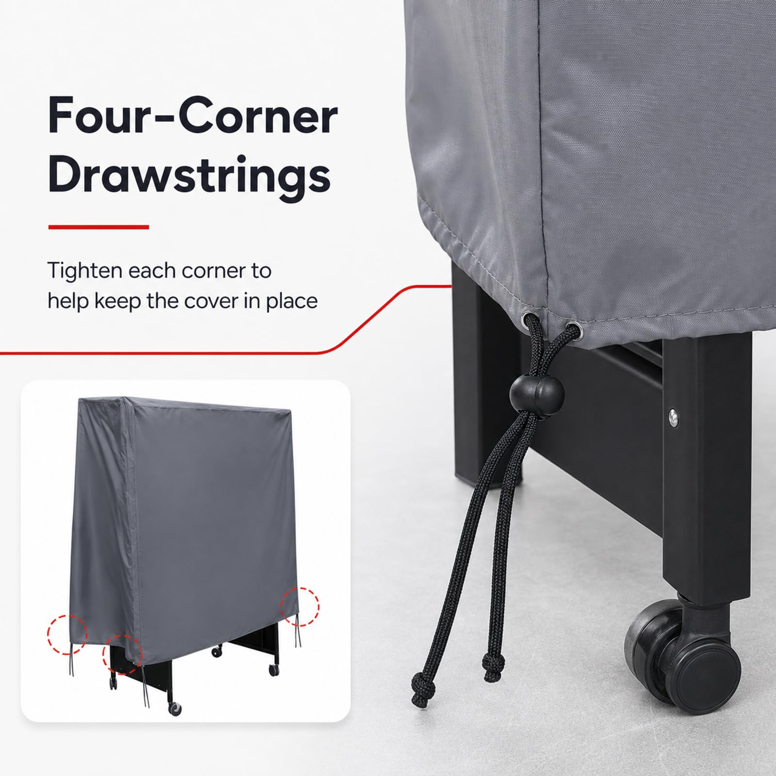 Copertura per Tavolo da Ping Pong,Copertura Tavolo Ping Pong Anti UV,Copertura Protettiva Tavolo Ping Pong,Copertura Ping Pong Interno Esterno,Antipolvere,per Tavoli Pieghevoli