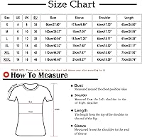 Vista 3 de Camisetas de manga corta con estampado de corazón para mujer, camisetas de ajuste regular, linda y divertida, ropa de regalo 2023