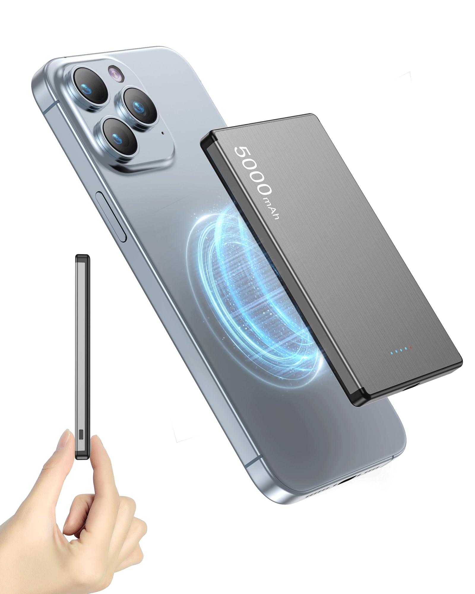 ※kaCASETiFY POWER BANK 5000mAh Amazon.com: Slim Magnetic Power Bank 5000mah, PD 20W Fast