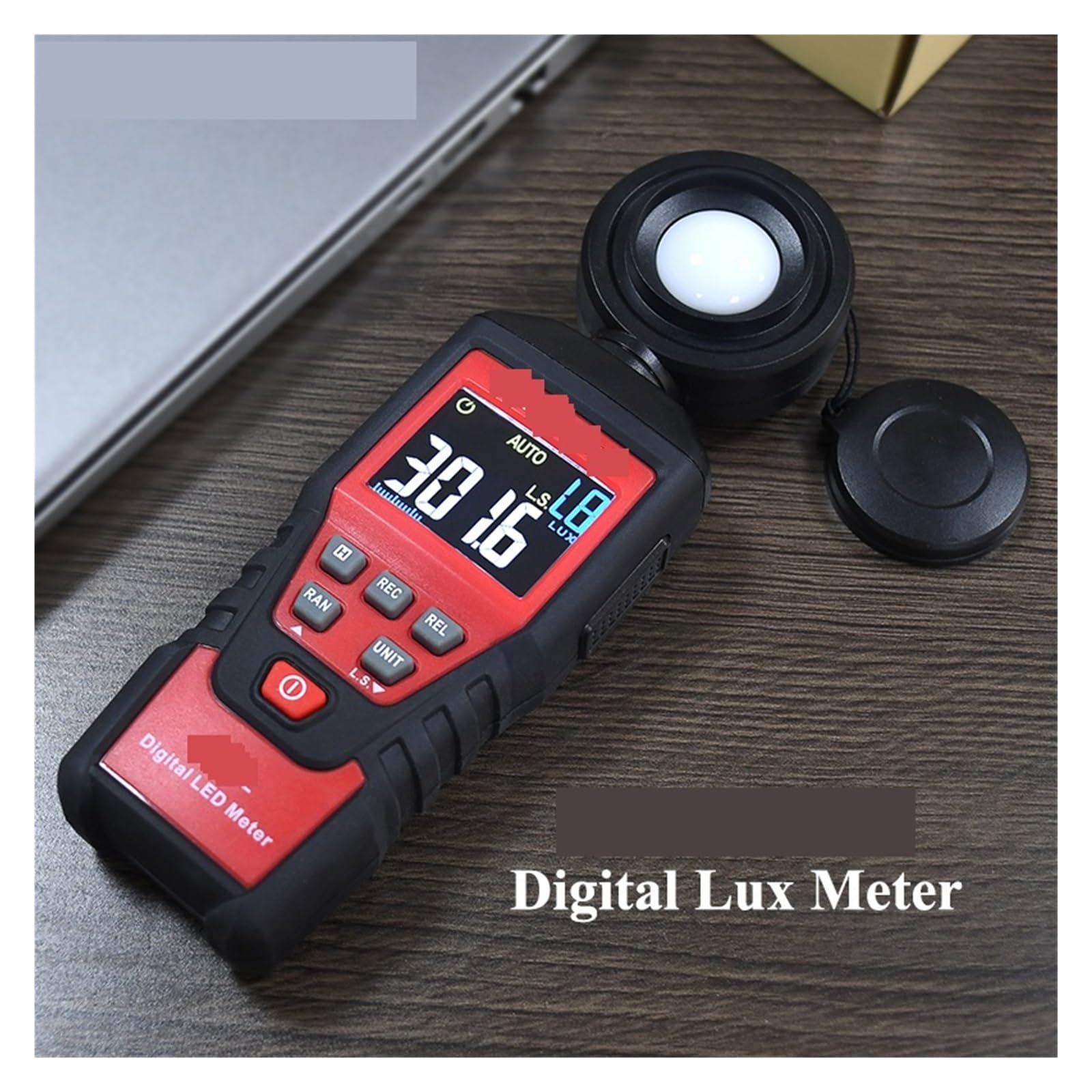Luxómetro, Medidor De Luz, Fotómetro, Luxómetro, Medidor De Lux Profesional, Prueba LED Digital, Iluminómetro De Alta Precisión, Pantalla LCD Retroiluminada
