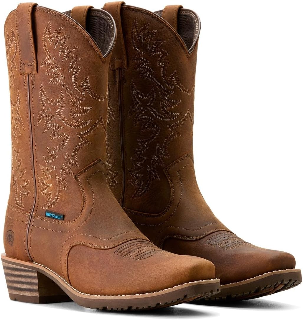 Ariat Men's Hybrid Roughstock Square Toe Waterproof Cowboy Boot